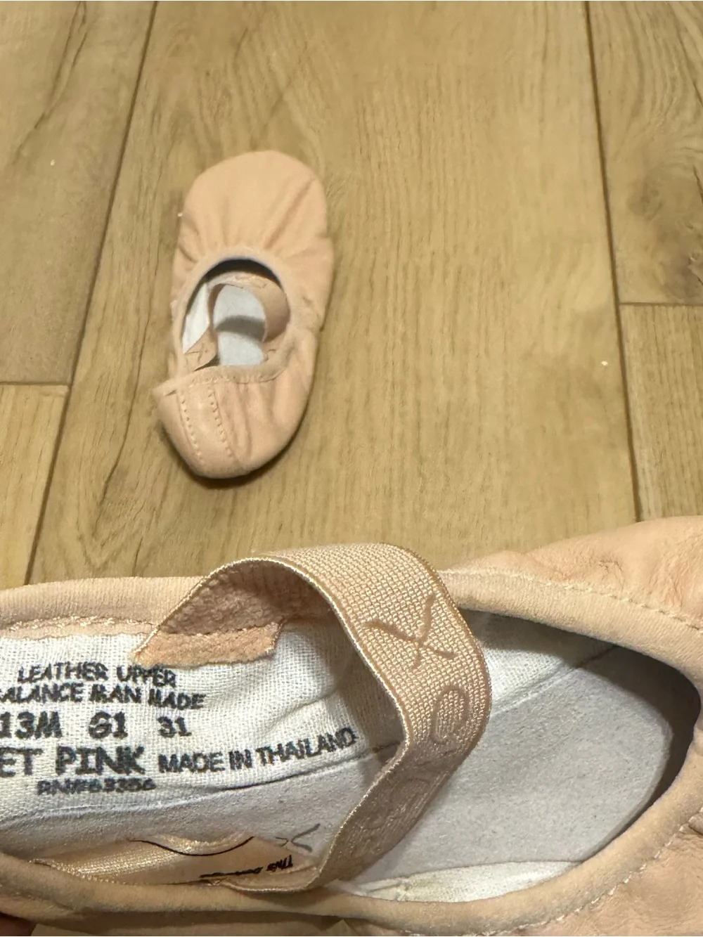 Capezio Kids Ballet Shoes in Peach